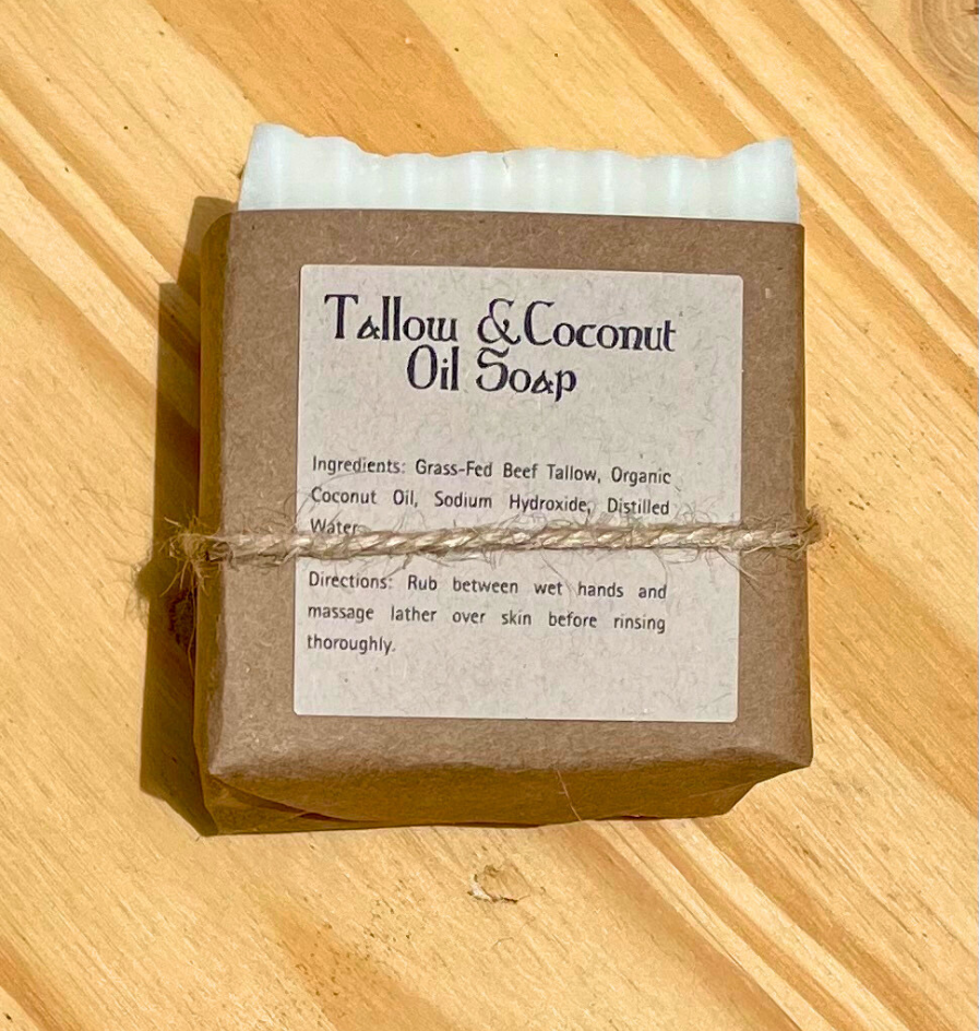 Tallow & Coconut Oil Soap *Unscented*