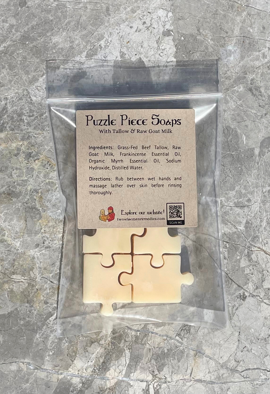 Puzzle Piece Soaps - Tallow and Raw Goat Milk